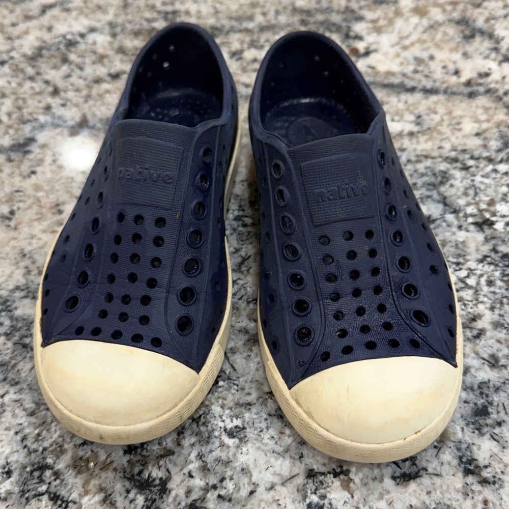 Native Jefferson navy Perforated Slip-Ons